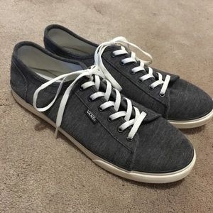 Dark gray orthopedic low top tie vans
